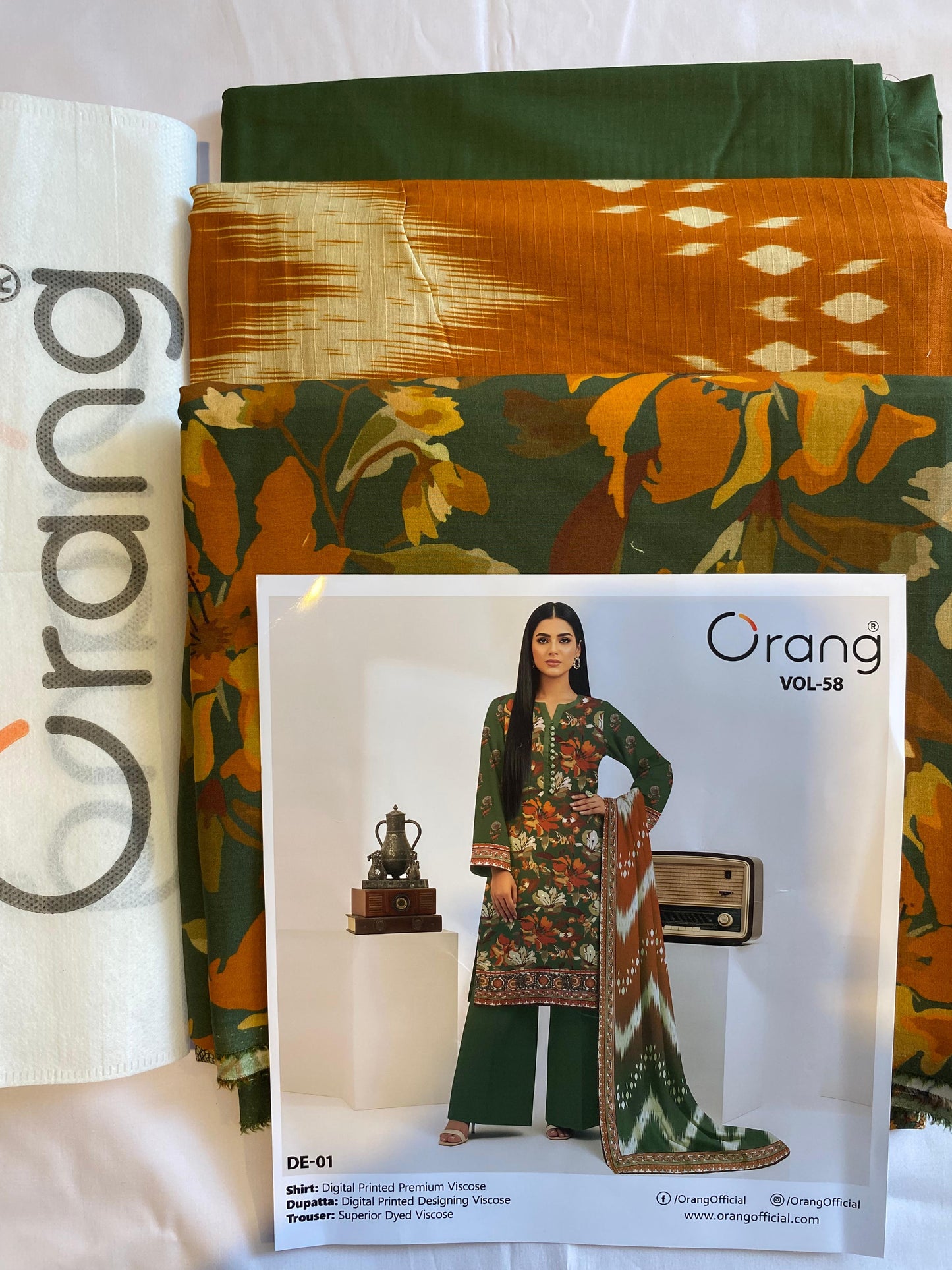 Orang 3 Piece Viscose Printed Collection
