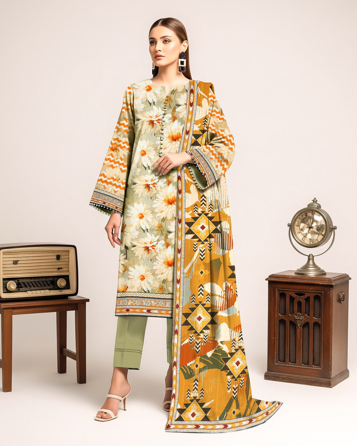 Orang 3 Piece Viscose Printed Collection